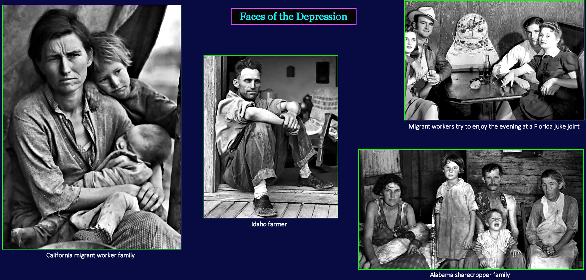 Faces of the Depression, 1930s